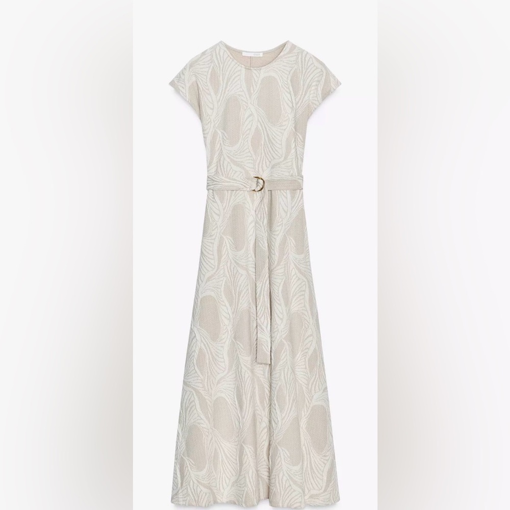 Zara Cream Midi Dress - Picture 2 of 8